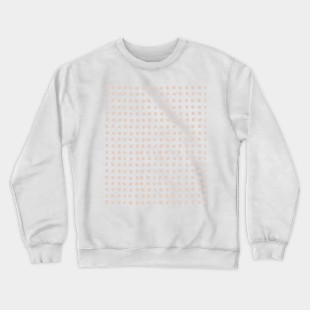 Neutral Patel Pink Abstract Terrazo Circle Shapes Marble Pattern Crewneck Sweatshirt by zedonee